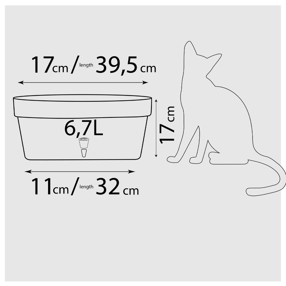 3 (6) Jardiniera Happy Plants Window Box Latina - Crem 39.5cm (6.7 litri) - imagine 7