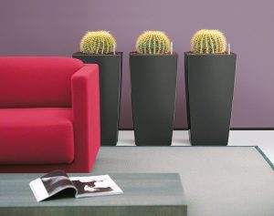 Lechuza Cubico Premium - All in One Set - Antracit 40 cm - imagine 4