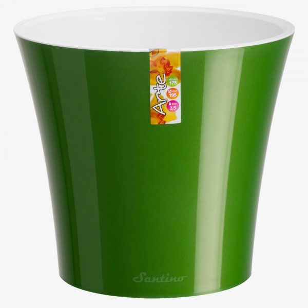 Ghiveci Santino Arte - verde-auriu-alb 3.5 litri (19.5cm) - imagine 7