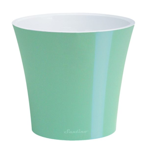 Ghiveci Santino Arte - menta-alb 1.2 litri (13.5cm) - imagine 1