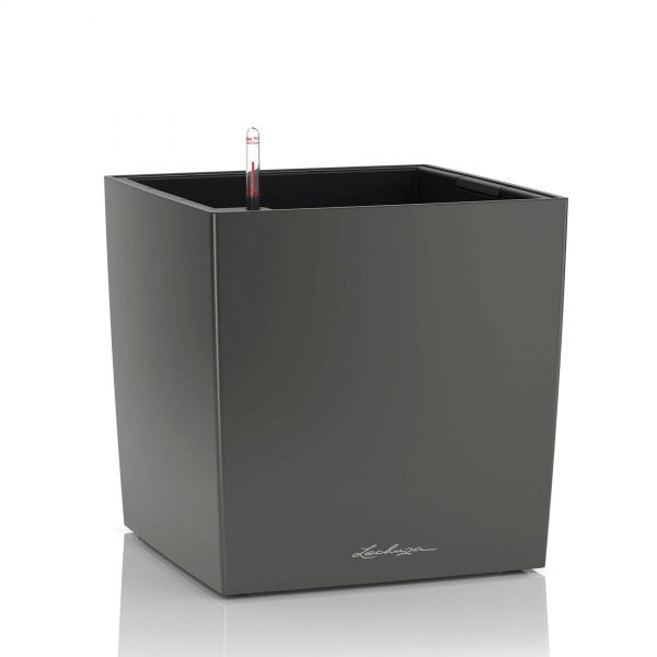 Lechuza Cube Premium - All in One Set - Antracit 30 cm