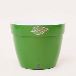 Ghiveci Santino Asti - verde-auriu-alb 15 litri (32cm) - imagine 6