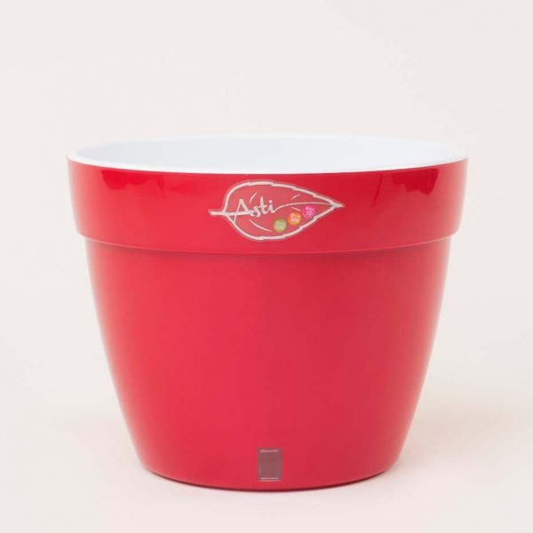 Ghiveci Santino Asti - rosu-alb 4 litri (20cm) - imagine 6
