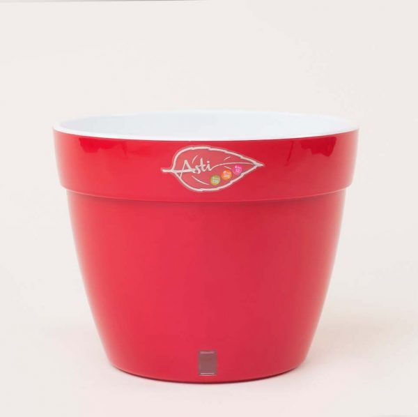 Ghiveci Santino Asti - rosu-alb 12 litri (23cm) - imagine 6