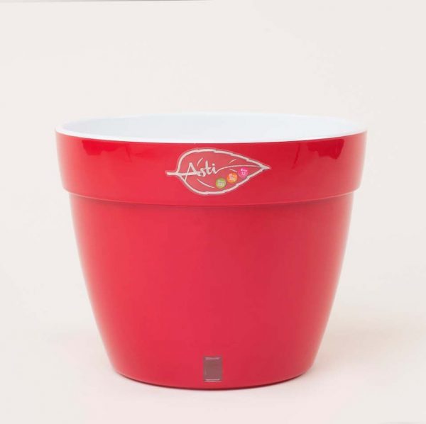 Ghiveci Santino Asti - rosu-alb 15 litri (32cm) - imagine 6