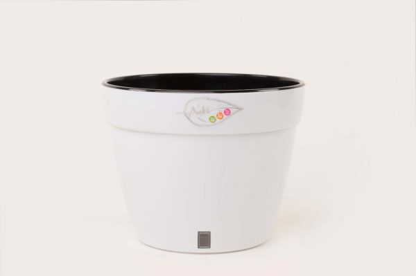 Ghiveci Santino Asti - alb-negru 15 litri (32cm) - imagine 7