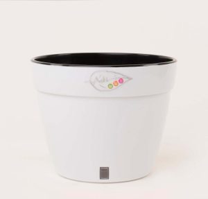 Ghiveci Santino Asti - alb-negru 4 litri (20cm) - imagine 6