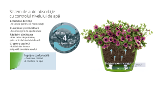 Ghiveci Santino Asti - alb-negru 15 litri (32cm) - imagine 6