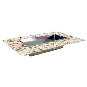 Platou dreptunghiular zinc cu ratan - imagine 5