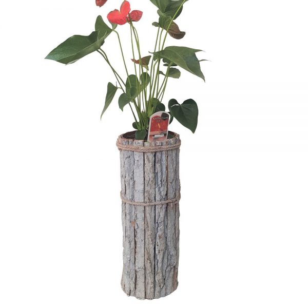 Coloana vintage din bucati de lemn 50cm - imagine 2