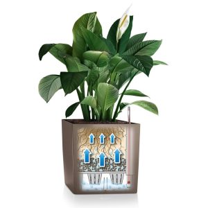 Lechuza Cube Premium - All in One Set White 50 cm - imagine 4