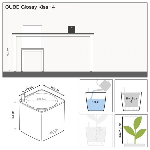 CUBE Glossy Kiss 14 cashmere cream high-gloss glitter