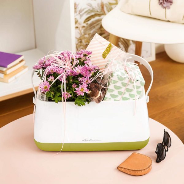 Lechuza Yula Plant Bag-All in one-White-Pearl Rose - imagine 6
