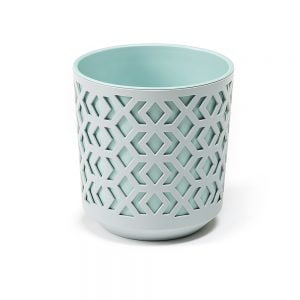 Ghiveci Lamela Aztek - Set planter - Gri cu Blue 25 cm