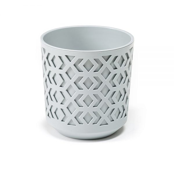 Ghiveci Lamela Aztek - Set planter - Gri cu Gri 25 cm