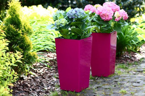 Ghiveci  Lamela Finezja -Set planter- Antracit 19 cm - imagine 3