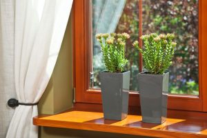 Ghiveci Lamela Finezja -Set planter- Negru