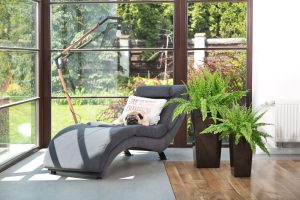 Ghiveci Lamela Finezja -Set planter- Negru 25 cm