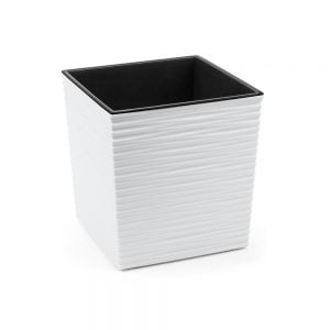 Ghiveci Lamela Juka Dluto - Set planter - Alb 30 cm
