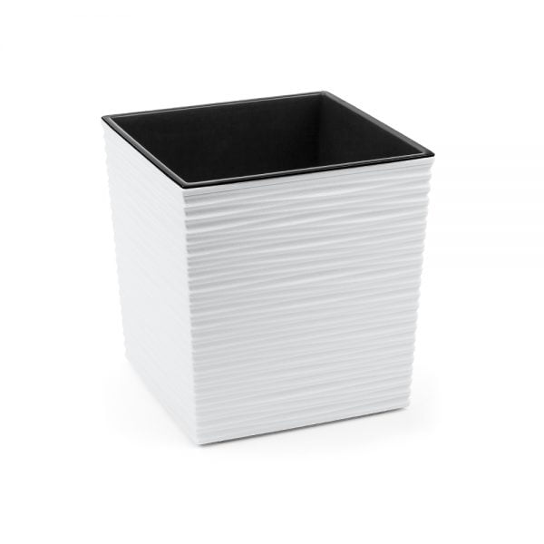 Ghiveci Lamela Juka Dluto - Set planter - Alb 30 cm