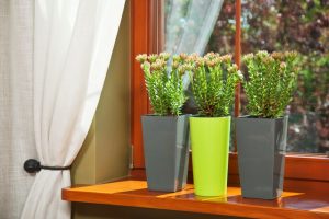Ghiveci Lamela Finezja -Set planter- Negru