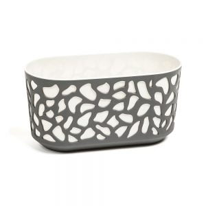 Jardiniera Lamela Duet - Set planter - Crem cu Gri