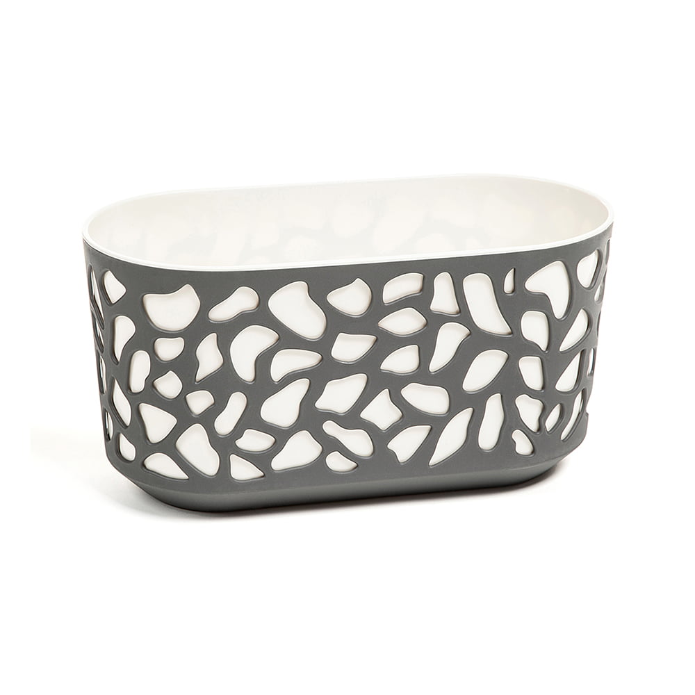 Jardiniera Lamela Duet - Set planter - Crem cu Gri