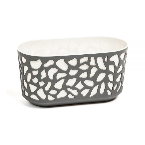 Jardiniera Lamela Duet - Set planter - Antracit cu Crem