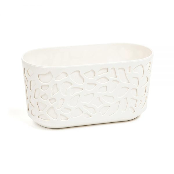 Jardiniera Lamela Duet - Set planter - Crem cu Crem 40 cm