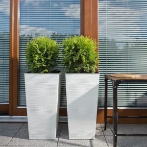 Ghiveci  Lamela Finezja Dluto -Set planter- Negru 30 cm - imagine 3