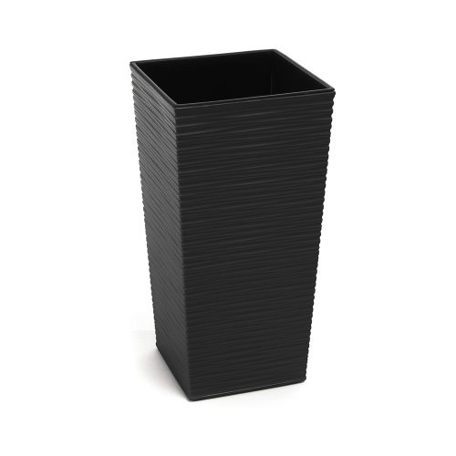 Ghiveci Lamela Finezja Dluto -Set planter- Negru 30 cm