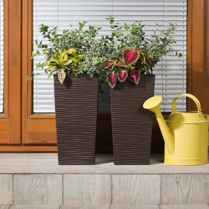 Ghiveci  Lamela Finezja Dluto -Set planter- Negru 30 cm - imagine 7