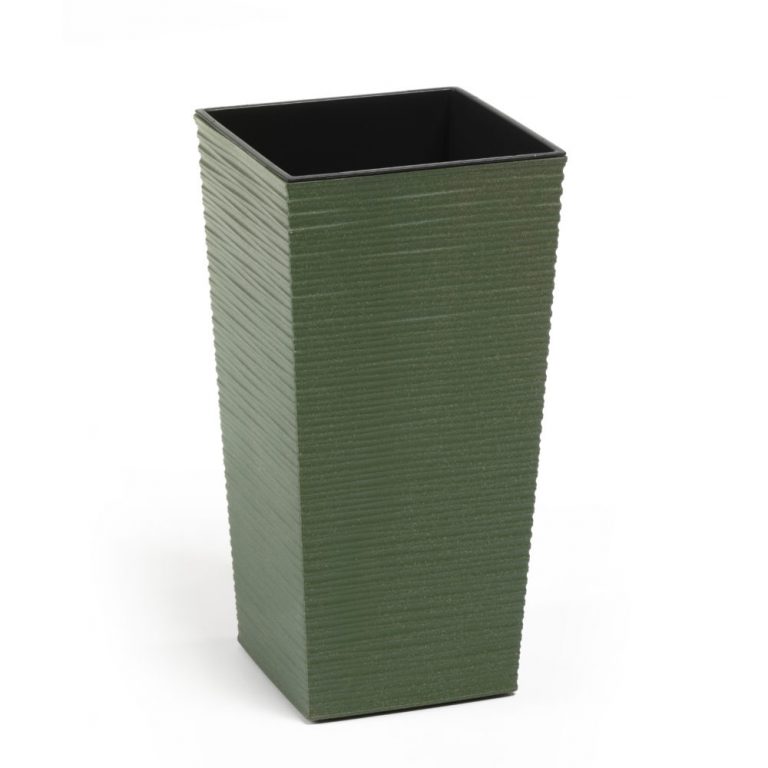 Ghiveci Lamela Finezja Eco Dluto-Set planter-Verde 25 cm