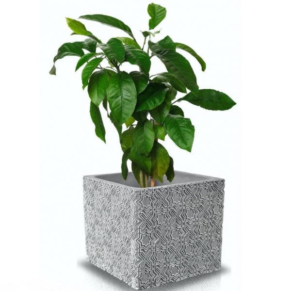 Ghiveci ceramica patrat etno nr 2