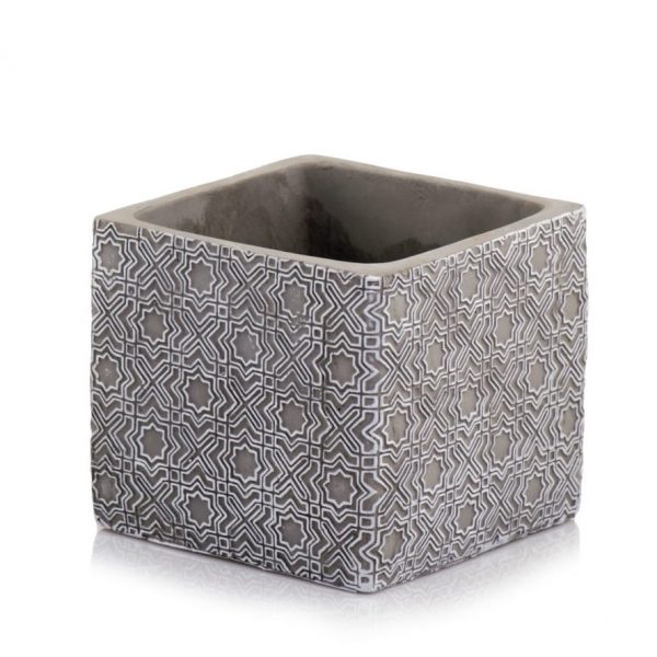 Ghiveci ceramica patrat etno nr 2