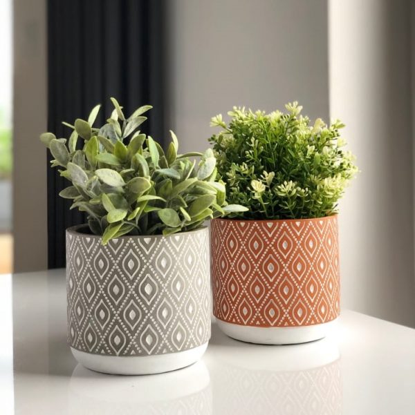 Ghiveci ceramica cilindru etno nr 10