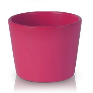 Ghiveci ceramica conic roz 12 cm