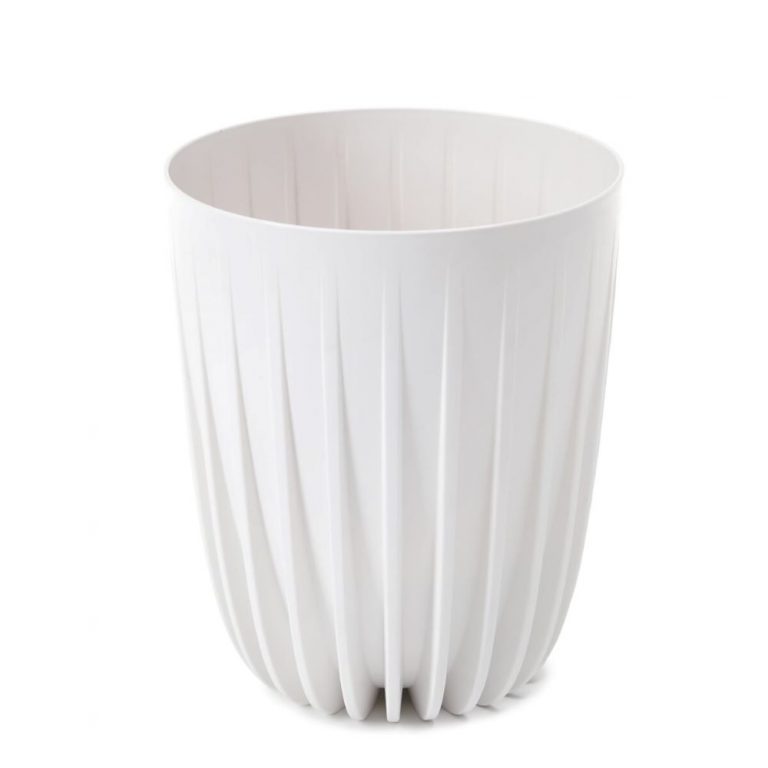 Ghiveci Lamela Mira Eco - Alb 25 cm