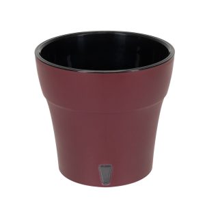 Ghiveci Happy plants Dali - Cordovan Rosu - Negru 11 cm (0.6 litri)