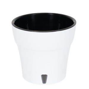 Ghiveci Happy plants Dali - Alb - Negru 11 cm (0.6 litri)