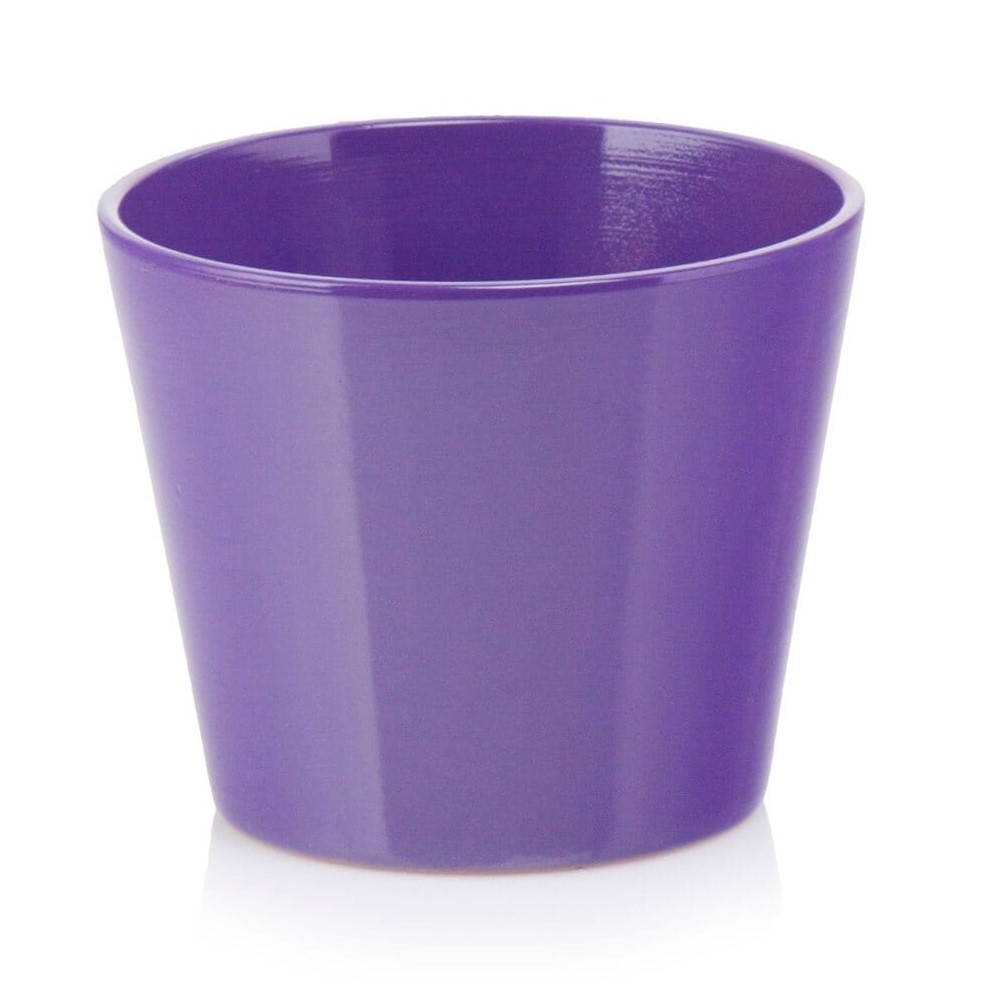Ghiveci ceramica conic Mov 12 cm