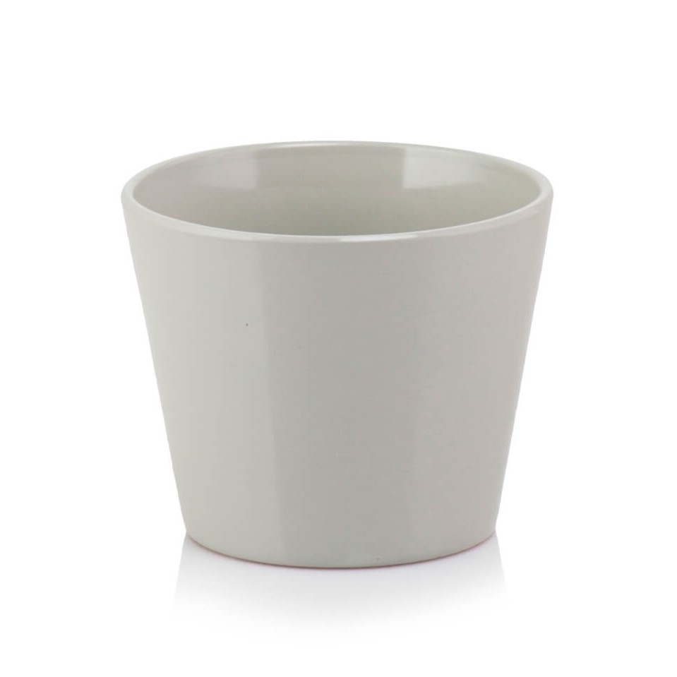 Ghiveci ceramica - Primrose -conic Gri inchis 11.5 cm