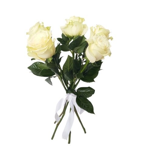 Buchet Trandafiri Albi 5 fire