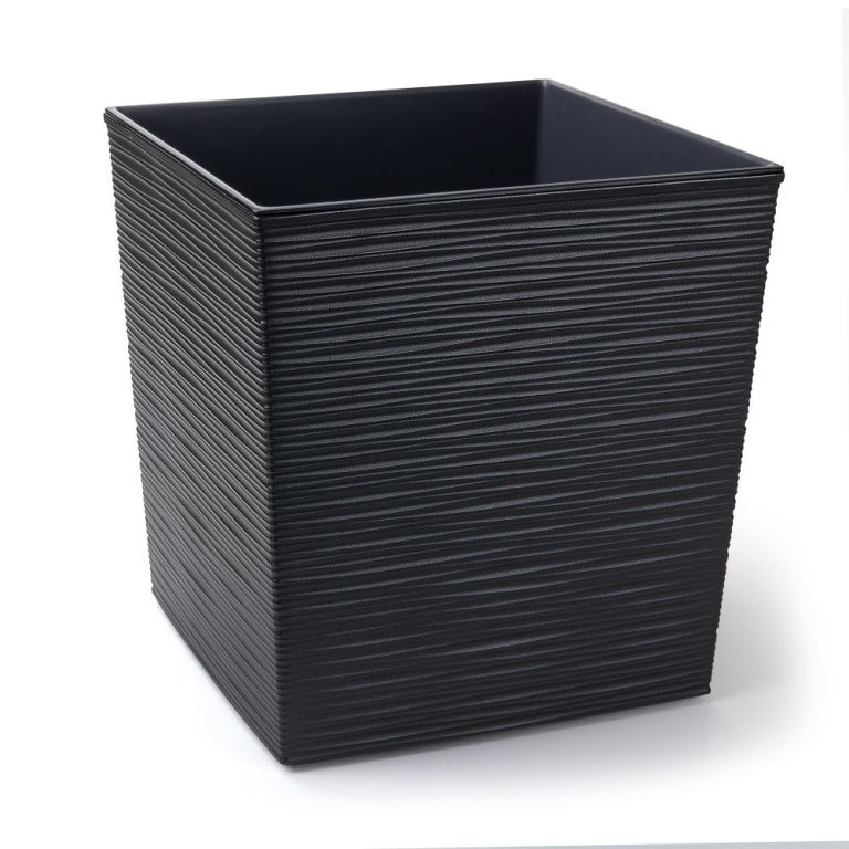 Ghiveci Lamela Juka Dluto - Set planter - Grafit Metalic
